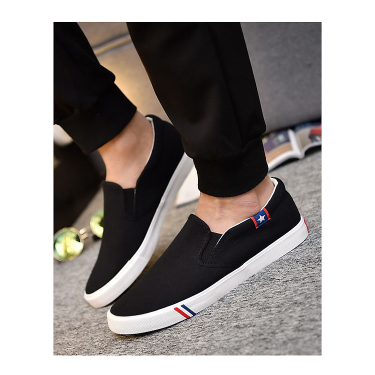 Giày Slip-On Lười Nam Vải Cotton Mềm Nhẹ Có Size Nam Và Nữ 3Fashion - 2633M