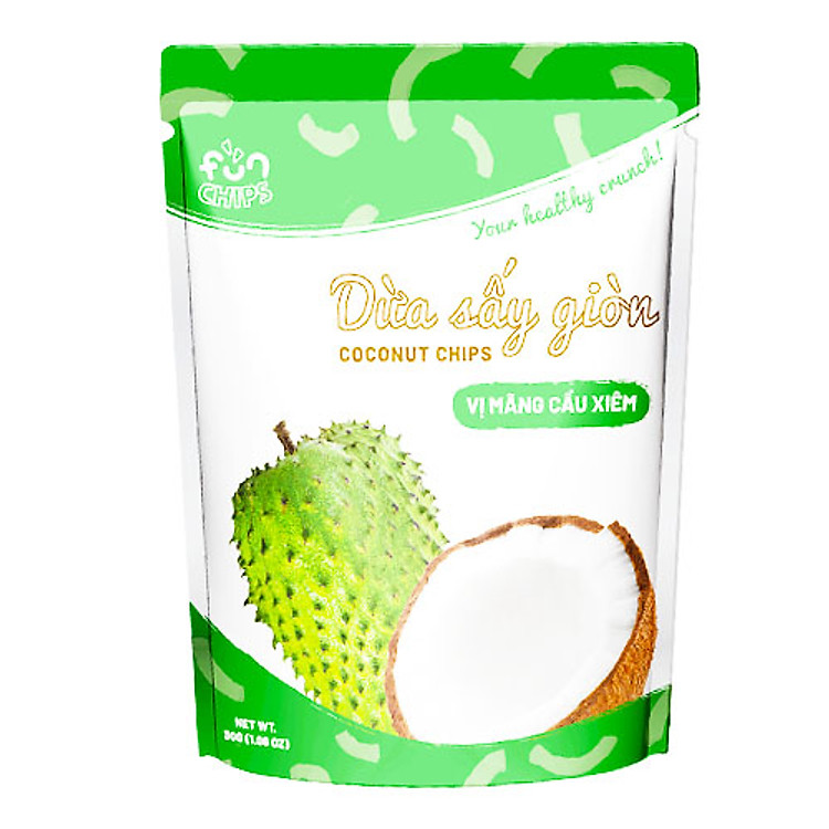 Dừa sấy vị mãng cầu