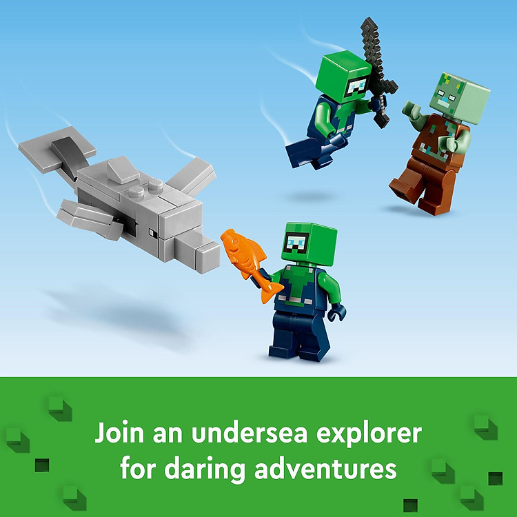 LEGO Minecraft 21247 Ngôi Nhà Cá Axolotl Chính hãng Ưu đãi - Hình ảnh 4