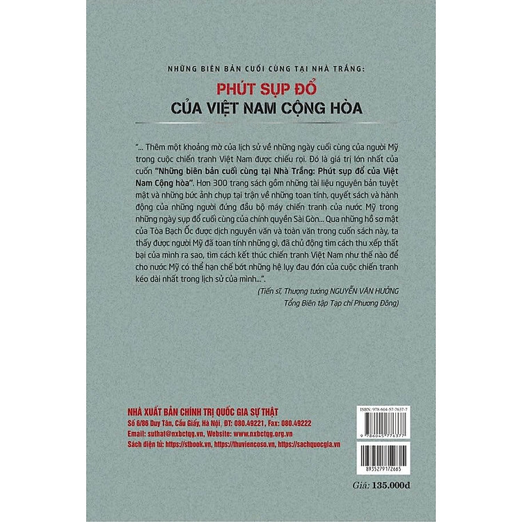 Những Biên Bản Cuối Cùng Tại Nhà Trắng: Phút Sụp Đổ Của Việt Nam Cộng Hòa (xuất bản lần thứ ba) - Ảnh 2