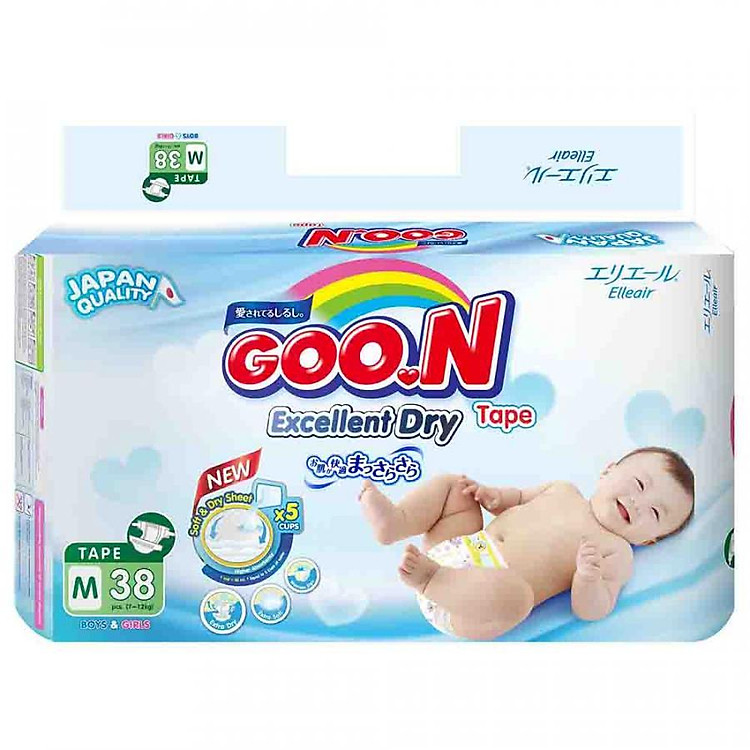 Tã Dán Goo.n Slim Gói Đại M38 (38 Miếng)