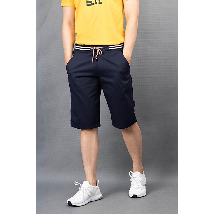 Quần Short Kaki Nam Phối Lưng Thun Cá Tính