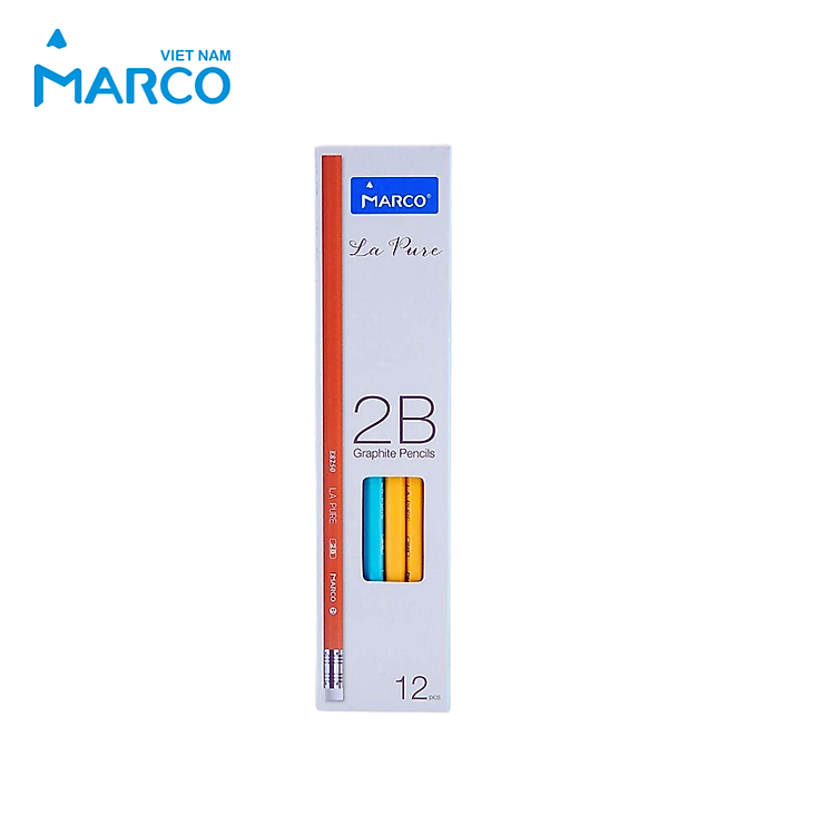 Bộ Bút Chì 2B Marco La Pure (12 chiếc) - Ảnh 4