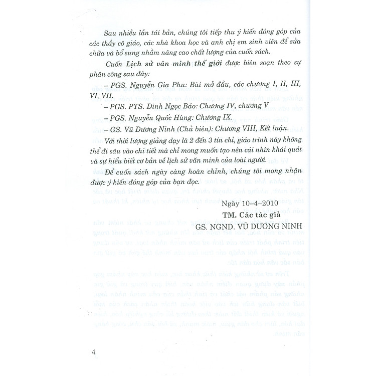 Lịch Sử Văn Minh Thế Giới (Tái bản lần thứ mười ba - năm 2014) - Ảnh 4