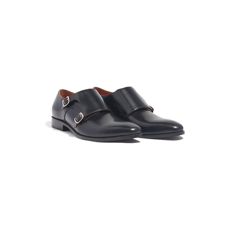 Giày Tây Nam Công Sở Khoá Cài Banuli Da Bê Italian Double Monk Strap H1DS1 (Da Veg Itali Mềm Dẻo, Đế Siêu nhẹ, Bảo Hành Trọn Đời)