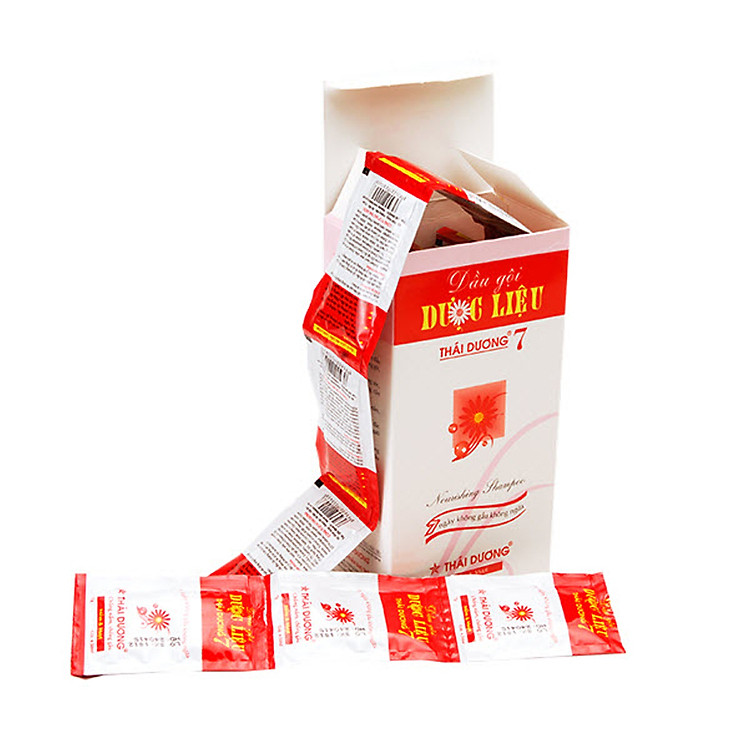 Hộp 40 Gói Dầu Gội Dược Liệu Thái Dương 7 (7g/Gói)