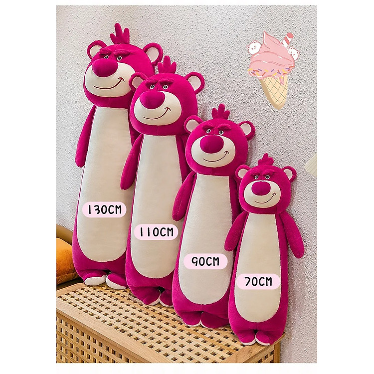 Mua Thú nhồi bông Lotso đỏ 70-110cm Chính hãng Tiết kiệm - Hình ảnh 4