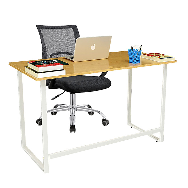 Bộ Bàn Oak-F Trắng Và Ghế Đen IBIE IB517