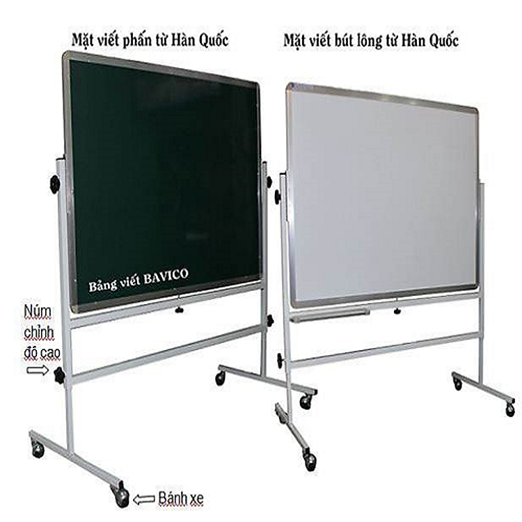 Bảng Di Động 2 Mặt Phấn Từ (0.8×1.2m)
