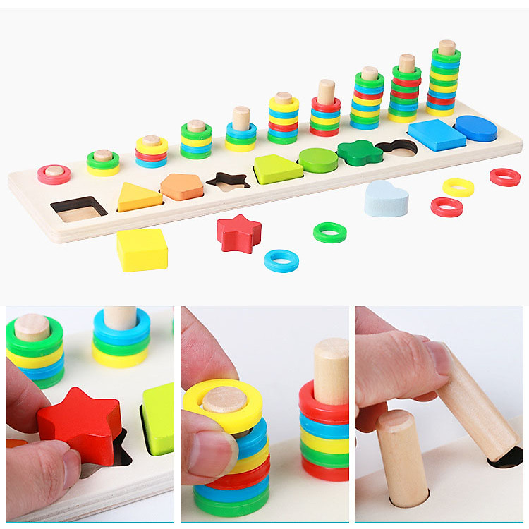 Bảng chữ số và hình học Montessori cho bé Chính hãng Tiết kiệm - Hình ảnh 2