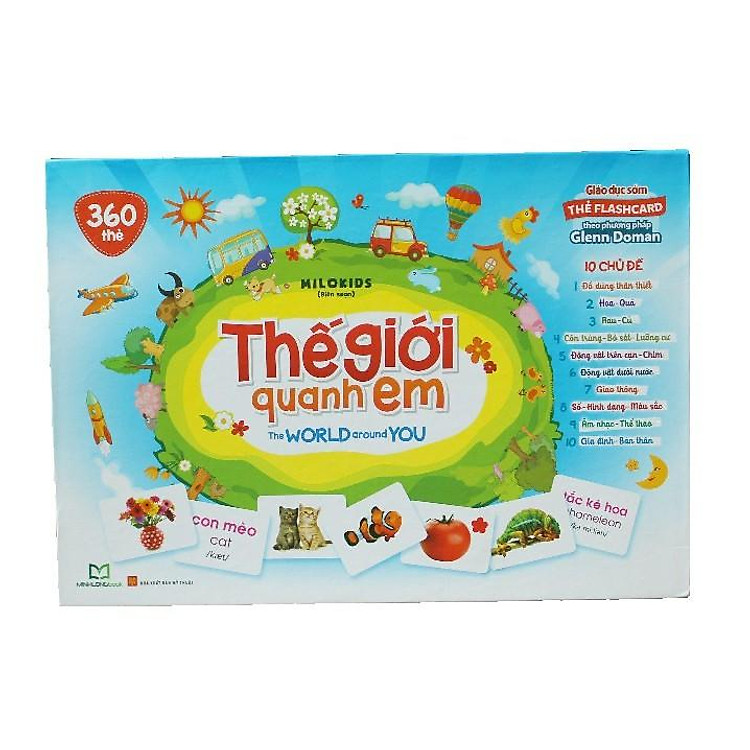 Sách - Hộp Thẻ Flashcard Theo Phương Pháp Glenn Doman - Thế Giới Quanh Em