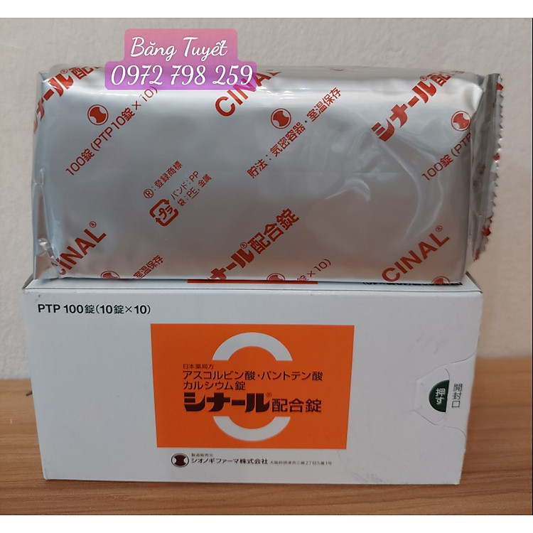 Viên Uống Trắng Da Thâm Nám Cinal C 100 viên - Nhật Bản