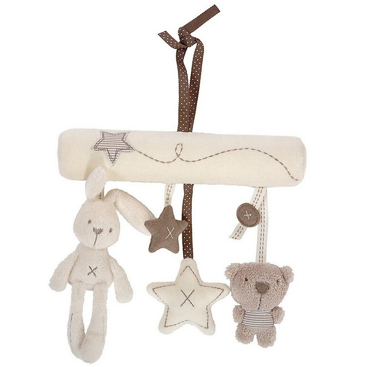 Bộ Đồ Chơi Thú Bông Treo Xe Đẩy Hoặc Nôi Cho Bé