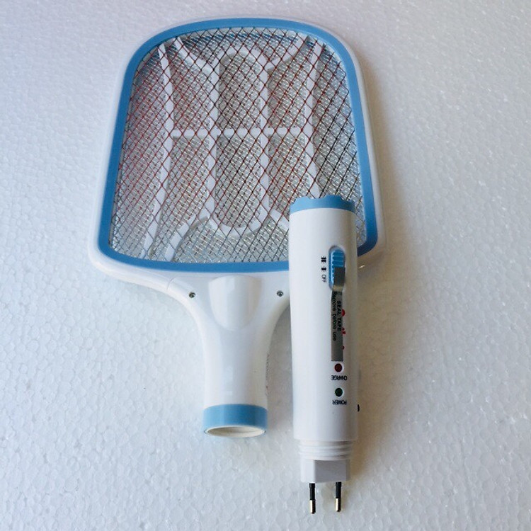 Vợt Mỗi kiêm đèn pin sạc cao cấp MS1703