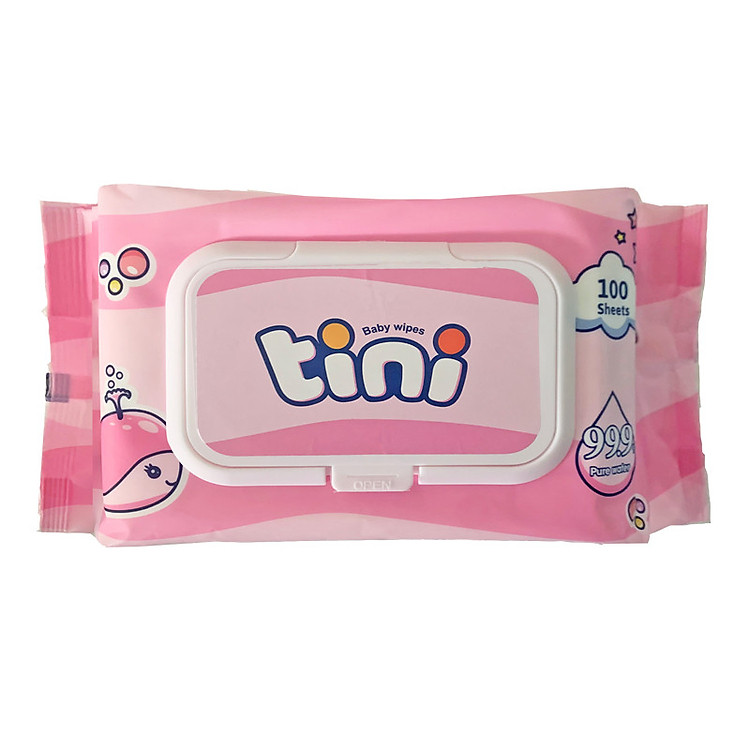 Khăn giấy ướt Tini 12 gói an toàn Tiết kiệm - Hình ảnh 5