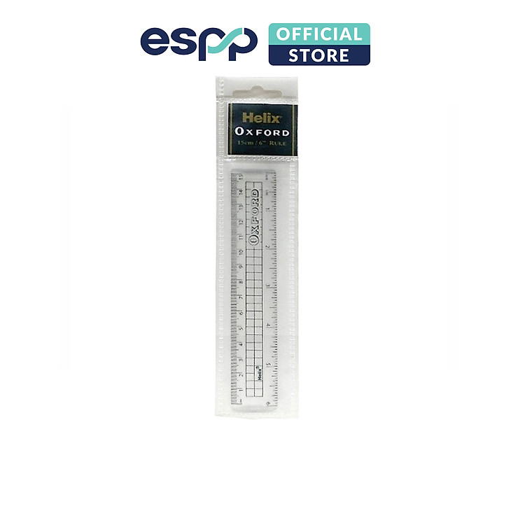 Thước Kẻ Cứng Trong Suốt 15cm Oxford - Ảnh 2