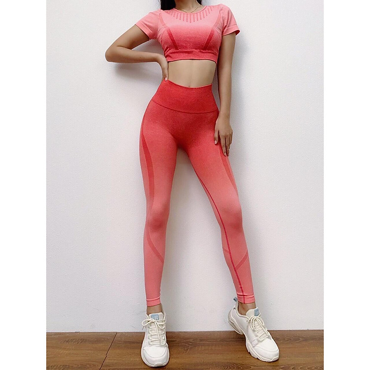 Set Đồ Nữ Gồm Quần Dài Và Áo Bra Tập Gym,Yoga,...