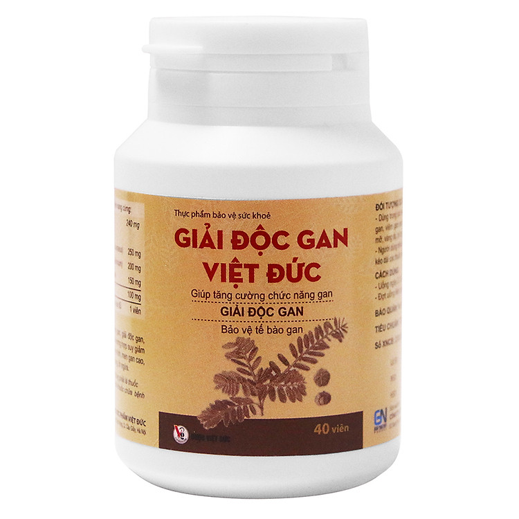 Thực Phẩm Chức Năng Giải Độc Gan Việt Đức G001 (Lọ 40 Viên)