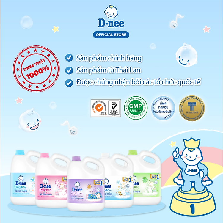 Nước Xả Quần Áo D-nee 2800ml Chính hãng Ưu đãi - Hình ảnh 4