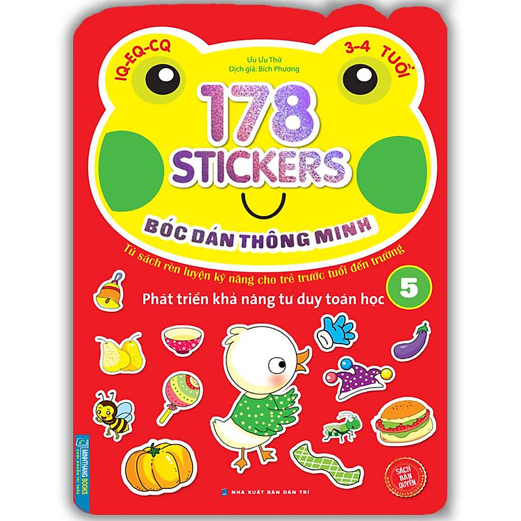 Bóc Dán Hình Thông Minh Phát Triển Khả Năng Tư Duy Toán Học IQ EQ CQ (Quyển 5)