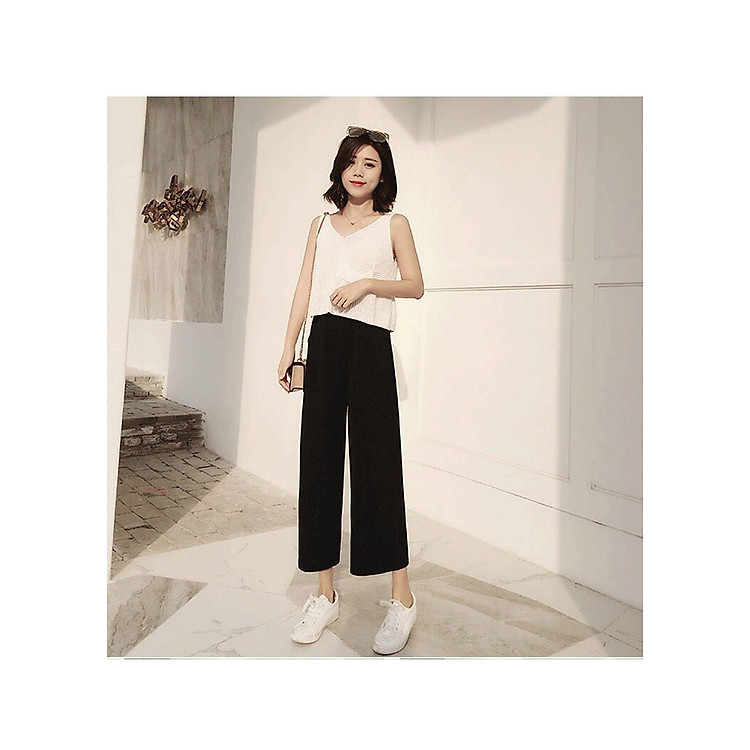 Quần ống rộng nữ, dáng dài, mềm mát, cho bạn trẻ ngày hè năng động