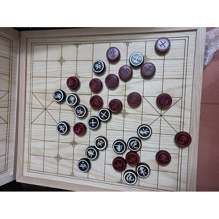 Bàn cờ tướng gỗ thông giá rẻ Chính hãng Tiết kiệm - Hình ảnh 3