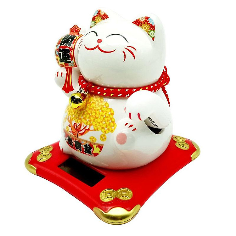 Tượng Mèo Thần Tài Vẩy Tay Tự Động 0505 - Ảnh 3