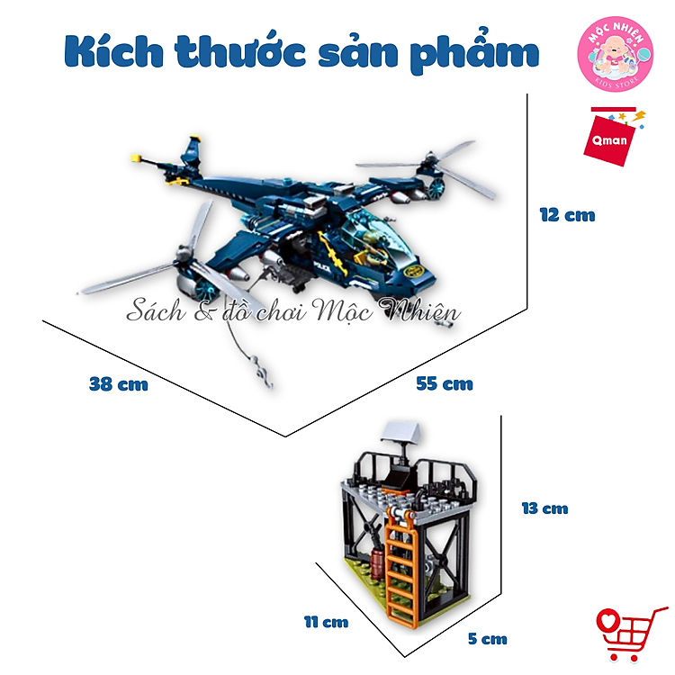Mua Đồ chơi xếp hình Qman 1922 - Rừng Chính hãng Tiết kiệm - Hình ảnh 3