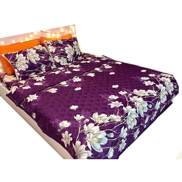 Chăn hè Cotton Poly lan tím