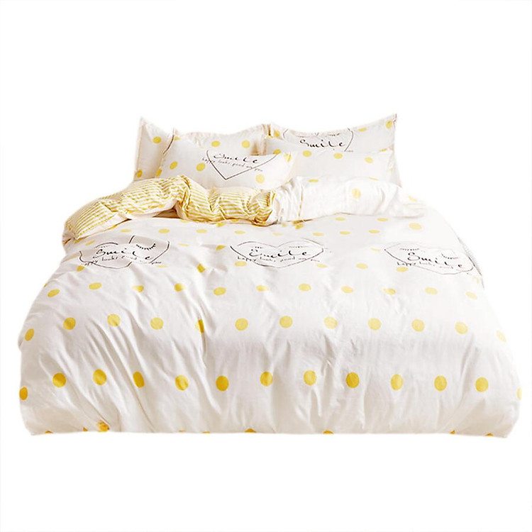 4pcs Bedding Set Simple Style Quilt Duvet Cover Flat Bed Sheet Pillowcase