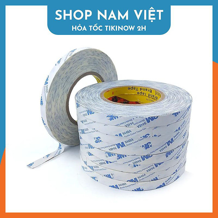 Cuộn Băng Keo 2 Mặt Siêu Dính (10mm x 50 mét)