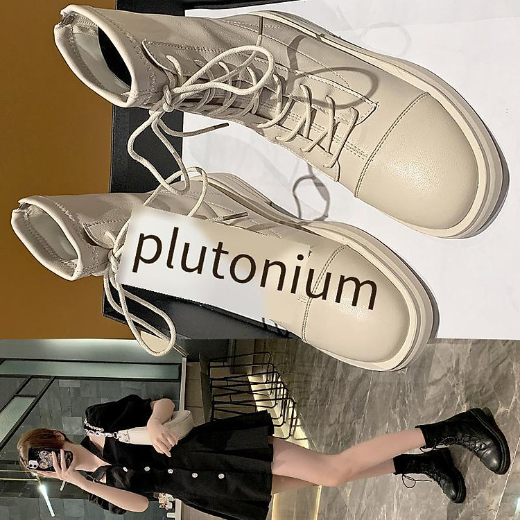 Ưu đãi đặc biệt Giày bốt Martin giày lưới màu đỏ ngoài trời được đề xuất phiên bản giày thường ngày của Hàn Quốc