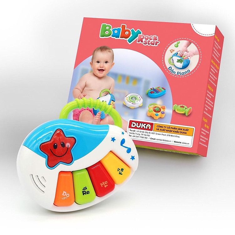 Đàn Piano Baby Rock Star Duka DK580017 Chính hãng Tiết kiệm - Hình ảnh 2
