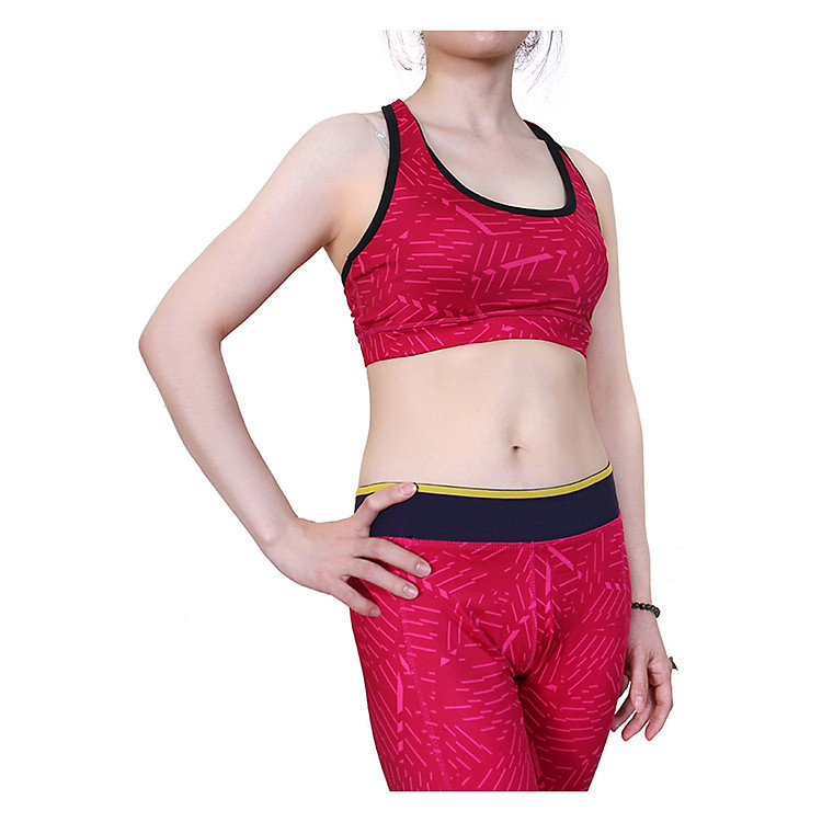 Bộ đồ tặp gym, bộ tập yoga nữ hàng cao cấp nhập khẩu Yoga Suit Hồng DT02