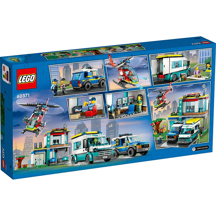 Mua LEGO City 60371 Trụ Sở Cứu Hộ Chính hãng Giá tốt - Hình ảnh 3