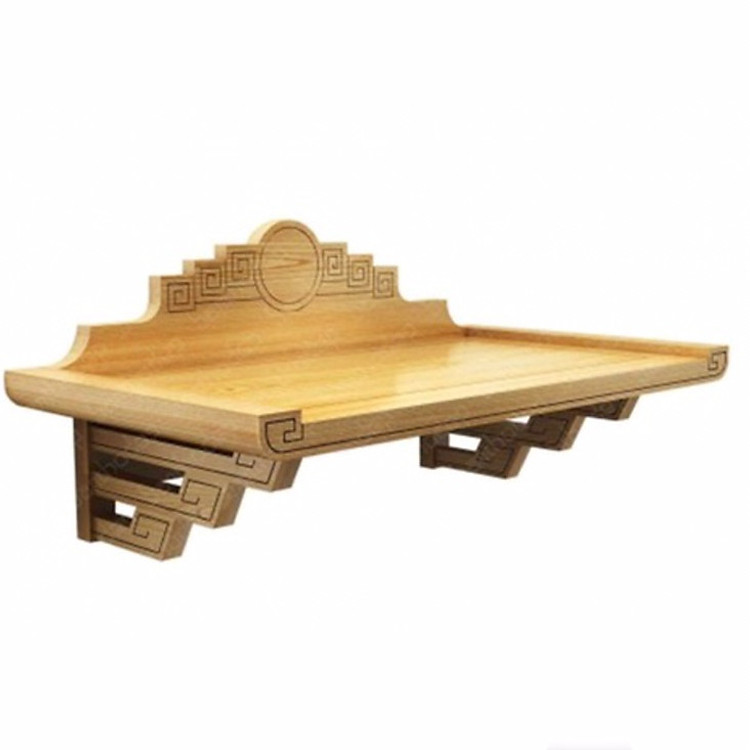 Bàn Thờ treo gỗ sồi phun mầu gỗ sồi Tự nhiên ( tặng tấm ám khói )