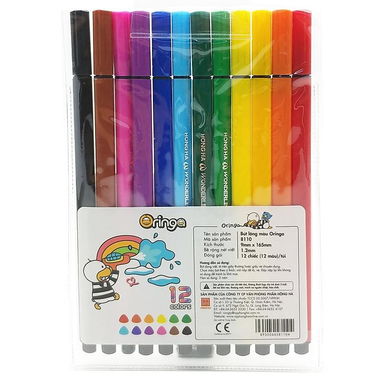 Bút Lông Màu Oringa (12 chiếc) - Ảnh 3