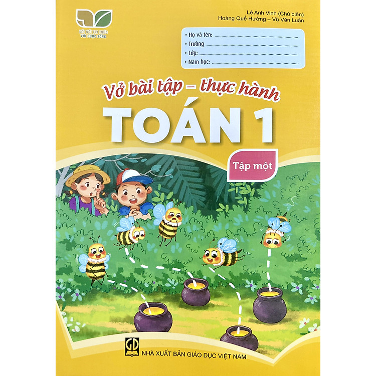 Sách - Vở bài tập - Thực hành Toán lớp 1 tập 1+2 (Kết nối tri thức với cuộc sống)
