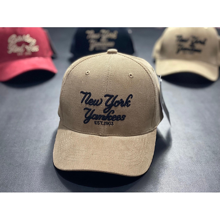 Nón kết, mũ lưỡi trai NY phối vải kaki form đẹp thời trang đường phố