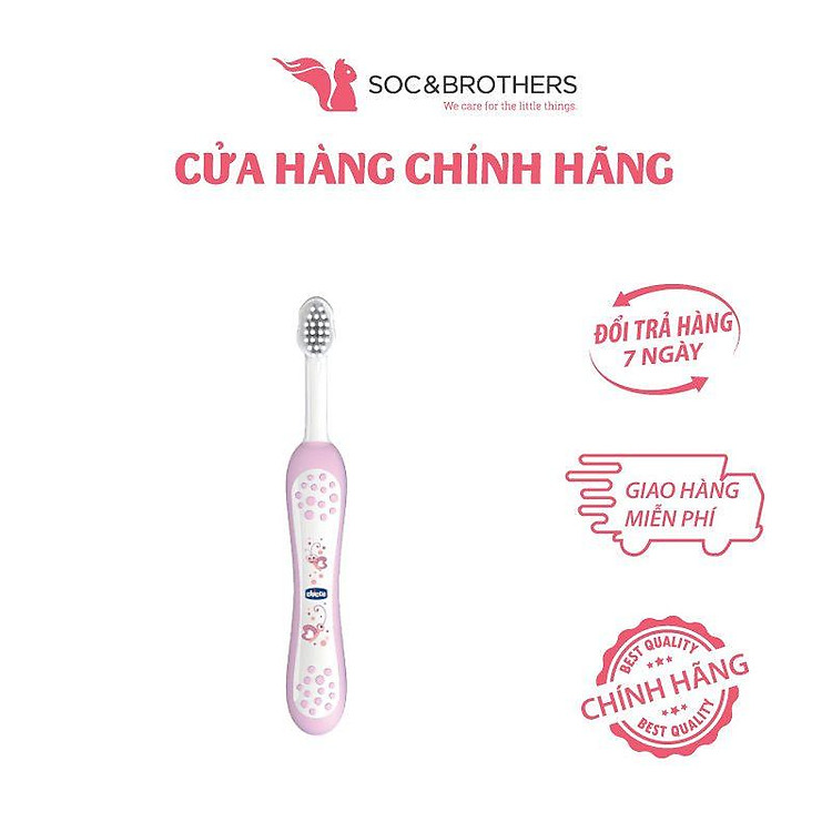 Bàn chải đánh răng CHICCO bướm hoa Chính hãng Ưu đãi