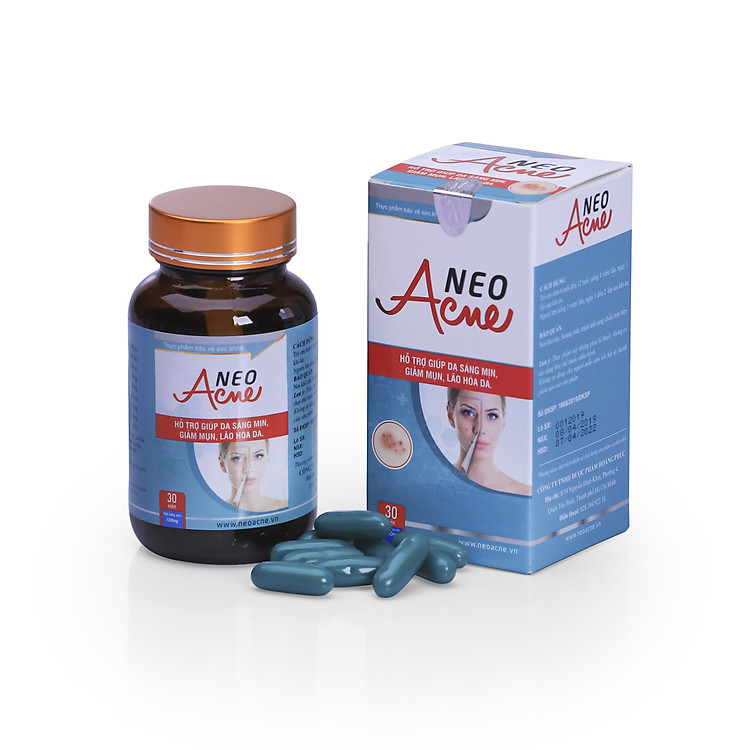 Thực phẩm bảo vệ sức khỏe VIÊN UỐNG GIẢM VÀ NGĂN NGỪA MỤN NEO ACNE (hộp 30 viên)