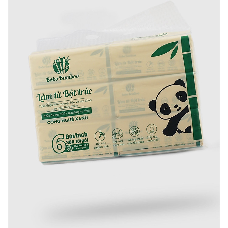 Giấy rút BOBO BAMBOO Bịch 6 gói