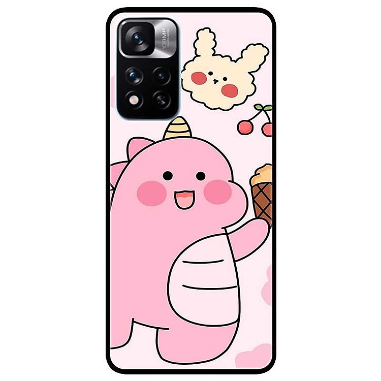 Ốp lưng dành cho Xiaomi Redmi Note 11 Pro 5G ( Bản Nội Địa ) - Khủng Long Hồng