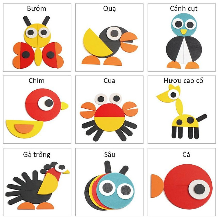 Đồ Chơi Xếp Hình Gỗ Montessori Cho Bé Chính hãng Ưu đãi - Hình ảnh 2