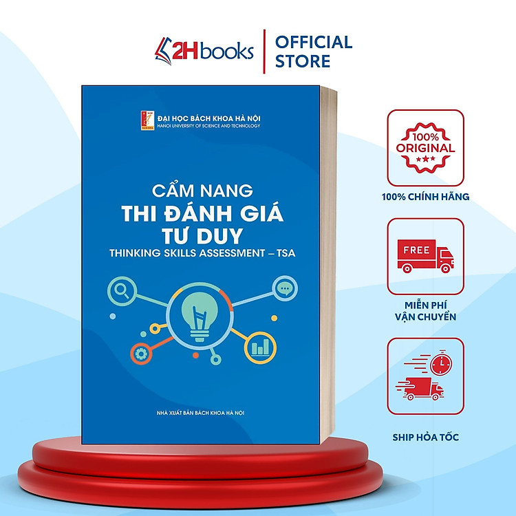 Sách Cẩm nang Thi Đánh giá Tư Duy Đại học Bách Khoa - TSA 2025, 2H Books