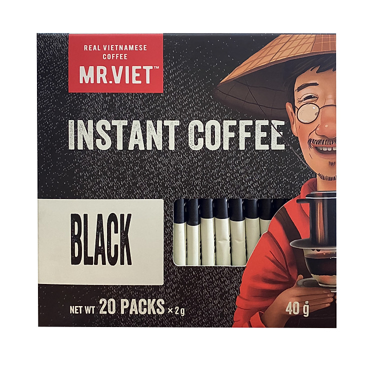 Cà Phê Hoà Tan Mr.Việt - Black Instant Coffee