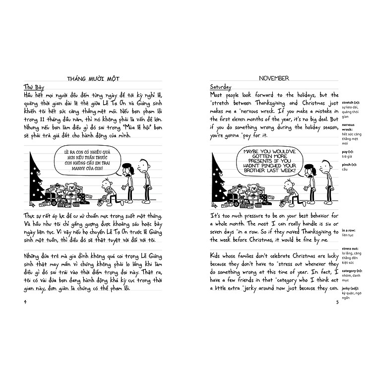 Nhật ký chú bé nhút nhát Song ngữ Việt-Anh Tập 6 (Mắc kẹt) - Ảnh 6