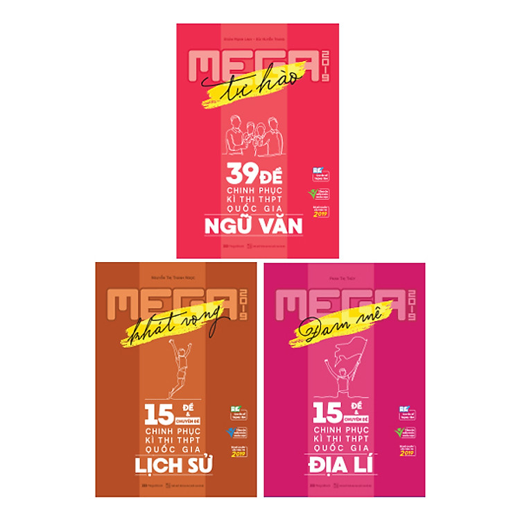 Combo Mega Luyện Đề THPTQG 2019: Văn - Sử - Địa