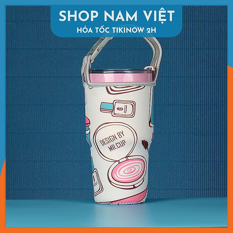 Túi Đựng Ly Giữ Nhiệt Lớn 900ml - Nhiều Hoa Văn