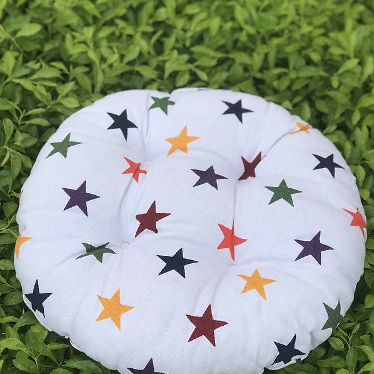 Nệm ngồi - Nệm Bệt tròn sao trắng